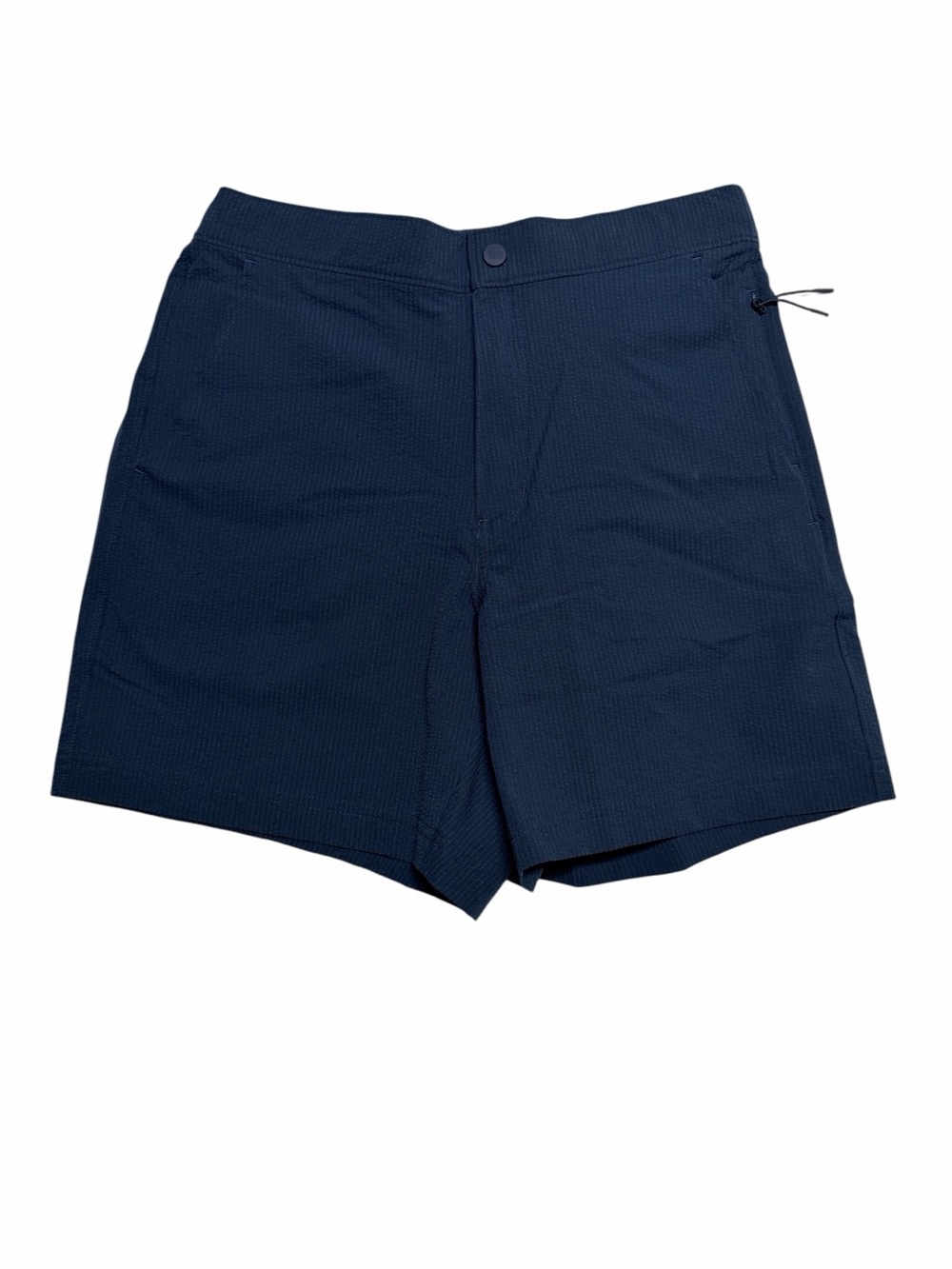 VRST Men’s 6” Resort Short Navy Blue Seersucker Relaxed Fit Size S NEW